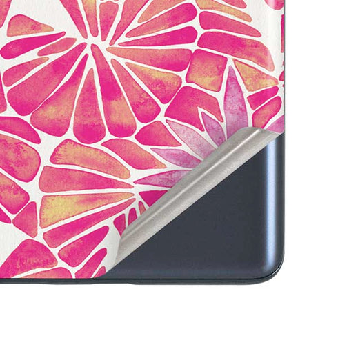 Cat Coq Pink Water Lilies Galaxy S20 Fan Edition Skin